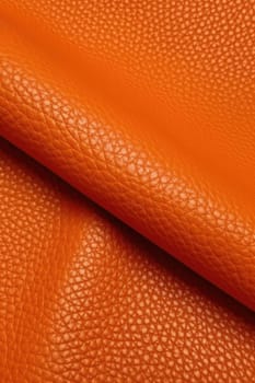 Artificial orange leather texture with waves and bends, AI Generated