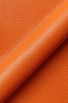 Artificial orange leather texture with waves and bends, AI Generated