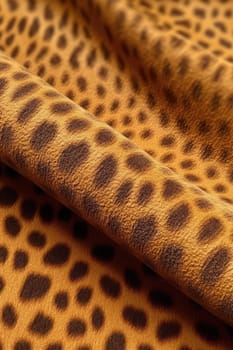 Artificial leopard style leather texture with waves and bends, AI Generated