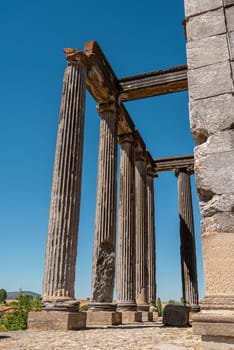 Zeus temple in the ancient city of Aizanoi in Kütahya Turkey