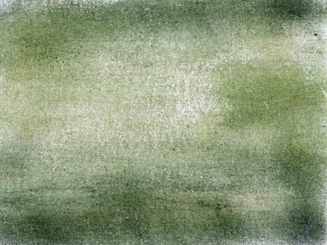 Green abstract hand painted background