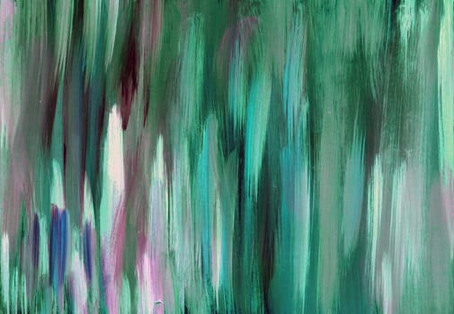 Picturesque Green blue pink acrylic oil painting texture