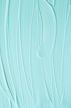 Mint cosmetic texture background, make-up and skincare cosmetics cream product, luxury beauty brand, holiday flatlay design or abstract wall art and paint strokes.