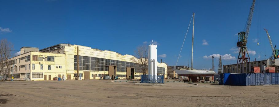 Factory workshops in the Chernomorsk Shiprepair Yard, Ukraine