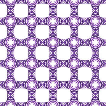 Hand drawn tropical seamless border. Purple Actual boho chic summer design. Tropical seamless pattern. Textile ready fabulous print, swimwear fabric, wallpaper, wrapping.