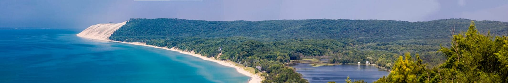Views at the Empire Bluff Scenic Lookout, Empire Bluff Trail, Sleeping Bear Dunes National Lakeshore, Michigan