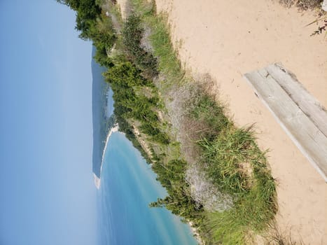 Views at the Empire Bluff Scenic Lookout, Empire Bluff Trail, Sleeping Bear Dunes National Lakeshore, Michigan