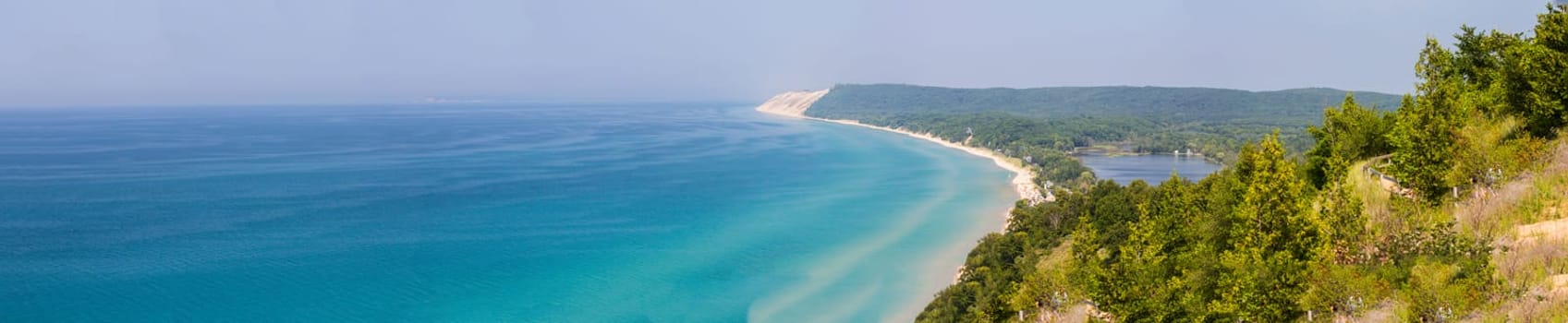 Views at the Empire Bluff Scenic Lookout, Empire Bluff Trail, Sleeping Bear Dunes National Lakeshore, Michigan