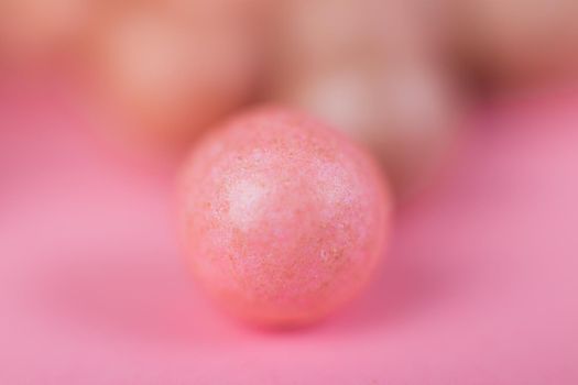 Macro powder balls. Makeup. Powder for makeup. Beauty and fashion . Cosmetics