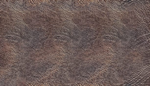 dark brown leather texture closeup can be used as background.