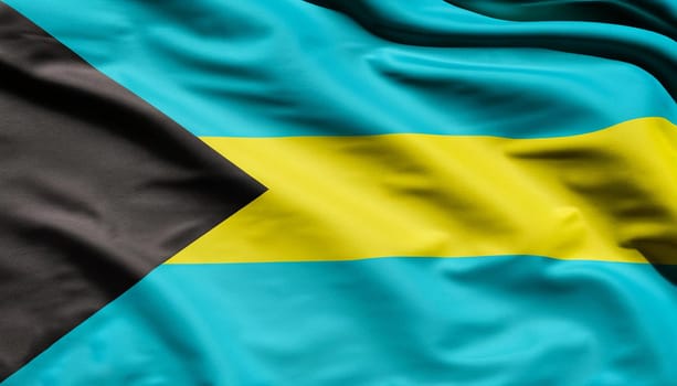 Bahamas vector flag isolated on background.