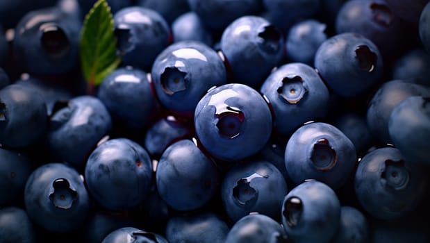 Blueberry background. Blue, juicy blueberries, fruit. High quality illustration