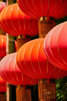 Chinese traditional lanterns in Chengdu, China