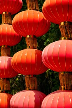 Chinese traditional lanterns in Chengdu, China