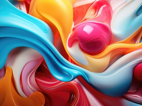 Beautiful background of splashes of multi-colored paint