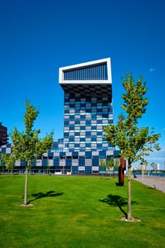 Rotterdam, Netherlands - May 14, 2017: Mainport Rotterdam Institute building known for original design