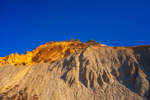 View of the typical rocks in Realmonte, Agrigento