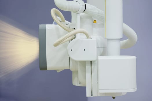 X-ray generator tube or  X-ray machine modern medical equipment in the hospital.