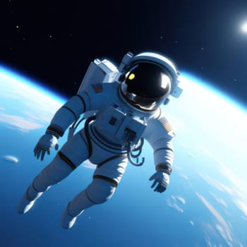 Astronaut in space. Image created by AI
