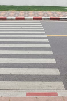 Crosswalk on the road Symbols for using across the road