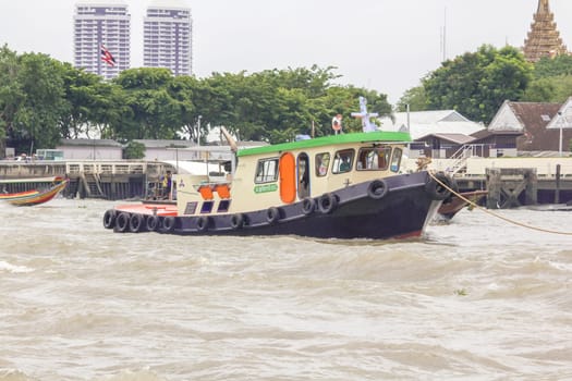 The boat in the Chao Phraya River