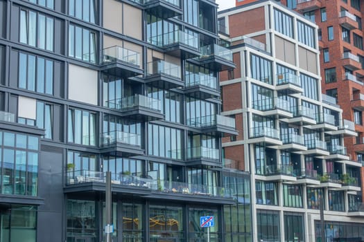 Netherlands. Atypical building facade in Amsterdam