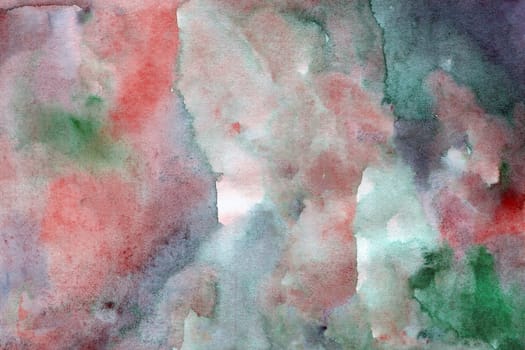 Red-purple green watercolor paper background texture