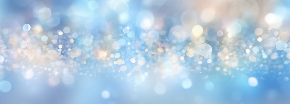 shiny christmas blue bright white bokeh glistering textured pastel light beautiful abstract flower texture colourful gradient blur decoration shine pattern background. Generative AI.