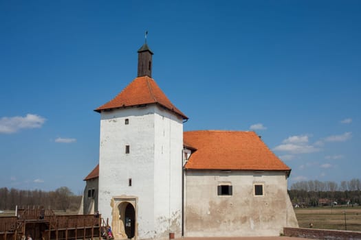 DURDEVEC/CROATIA - 2022-03-27: Old town Durdevac, a hidden gem nestled in the heart of Croatia. This fortification was built in the late 15th century as a fortress to protect against Ottoman attacks