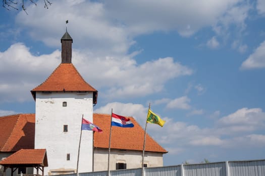 DURDEVEC/CROATIA - 2022-03-27: Old town Durdevac, a hidden gem nestled in the heart of Croatia. This fortification was built in the late 15th century as a fortress to protect against Ottoman attacks