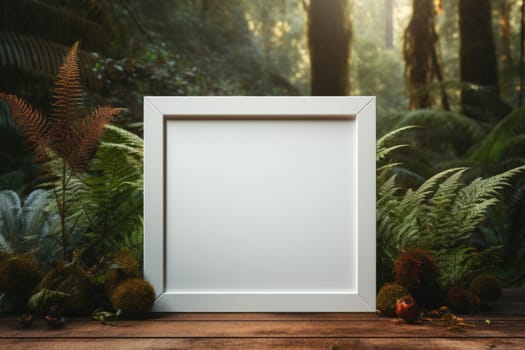 Picture frame blank screen for advertising. Generative AI.