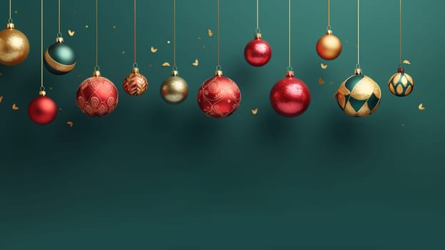 Christmas backgrounds. Space for congratulatory text. Christmas cards. AI generated.