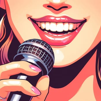 picture of a beautiful smile. Generative AI. High quality illustration