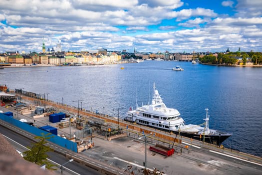 City of Stockholm waterfront panoramic view, capital of Sweden