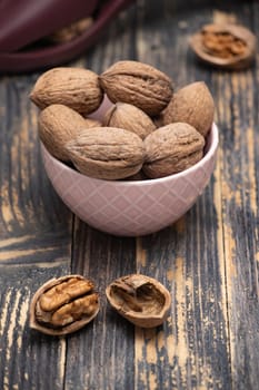 Walnut kernels and whole walnuts