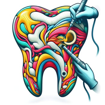 Illustration about healthy teeth. Generative AI High quality illustration