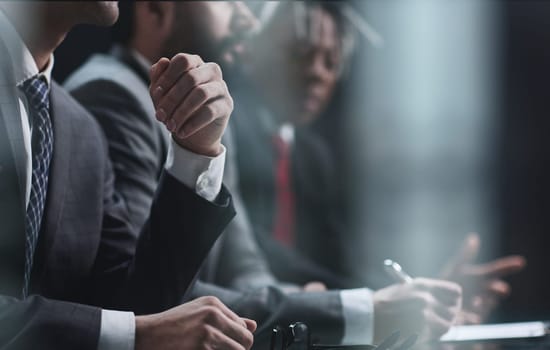 Group business people in a meeting at office