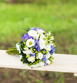 close up of wedding bouquet. Bridal bouquet