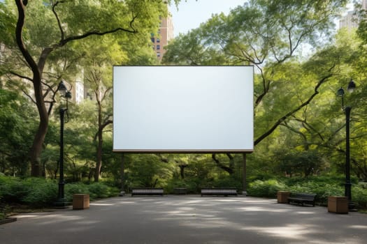 Mock up Corporate branding billboard. isolate background. Generative AI.