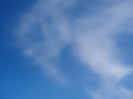 Deliberately unfocused sky and cloud pattern