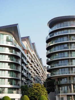 Modern and sleek new residential apartments near Battersea and the River Thames in London