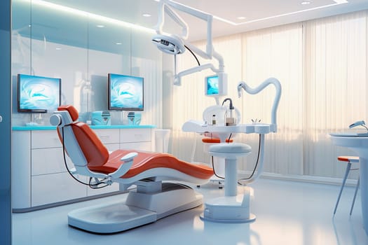 Modern interior of a dental office. High quality photo