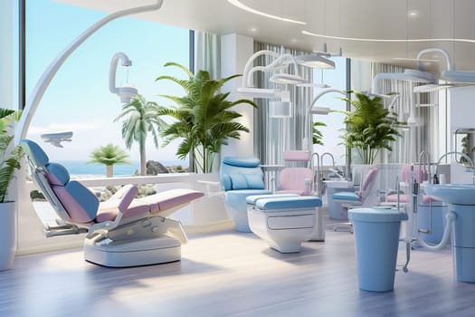 Modern interior of a dental office. High quality photo