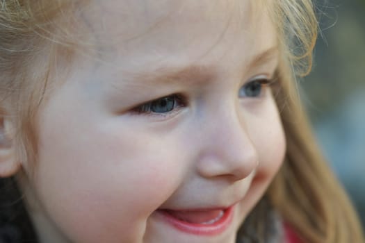 Portrait of Laughing cute girl of 4 years old