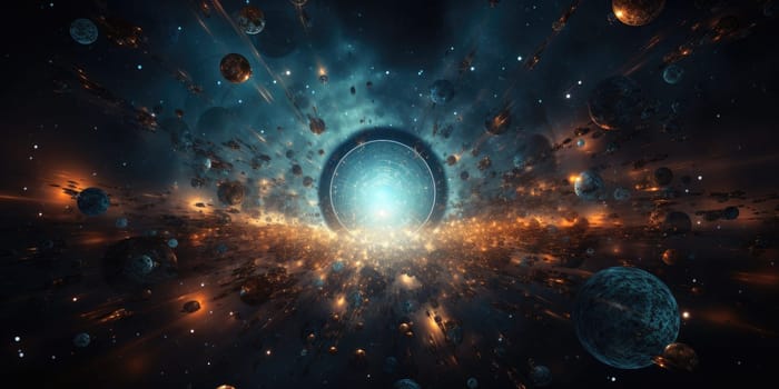 An overview of a universe in which the concept of space-time is completely different. It gives a new understanding of our existence by Generative AI.