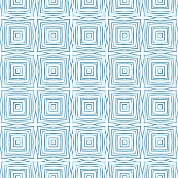 Mosaic seamless pattern. Blue symmetrical kaleidoscope background. Retro mosaic seamless design. Textile ready exquisite print, swimwear fabric, wallpaper, wrapping.