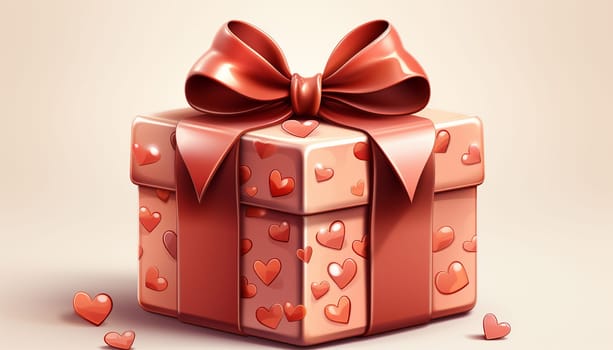 Valentine's day design. Realistic 3d pink gifts boxes. Open gift box full of decorative festive object. Holiday banner, web poster, flyer, stylish brochure, greeting card, cover. Romantic background Valentine's Day concept Copy space