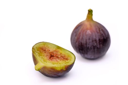 fresh appetizing figs on white background 12