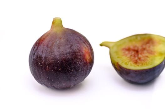 fresh appetizing figs on white background 9