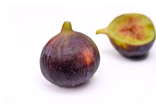 fresh appetizing figs on white background 8